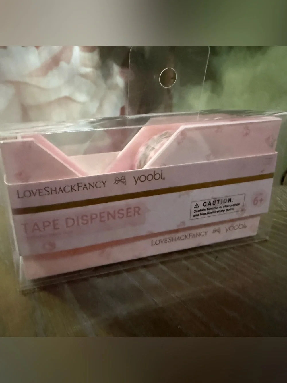 LoveShackFancy X Target Yoobi Pink Stapler and Tape Dispenser Set